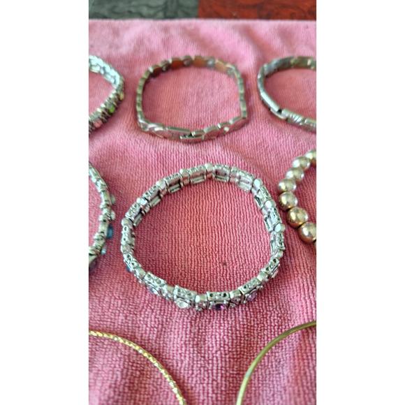 Large lot of 11 bangle type bracelets - Picture 7 of 8